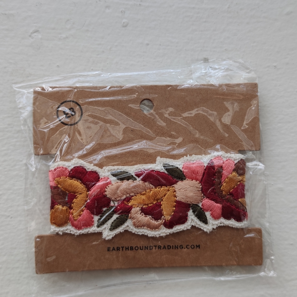 NWT Earthbound Trading Co Embroidered Bracelet
